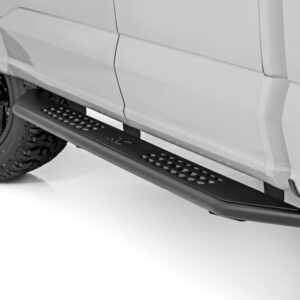 Rough Country Rough Country - OV2 Running Boards - Side Step Bars - Crew Cab - Ford F-150/Lightning/F-250/F-350 (15-25) – RCR14011