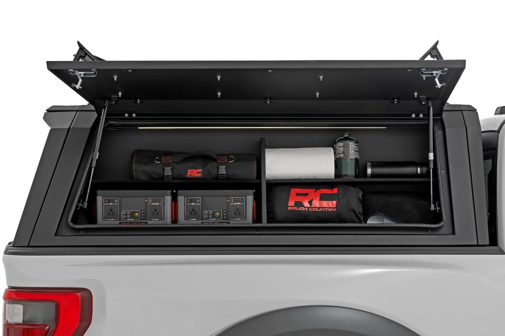 Rough Country Rough Country - Bed Cap Side Shelf Storage Bin - Passengers Side – RCR734005