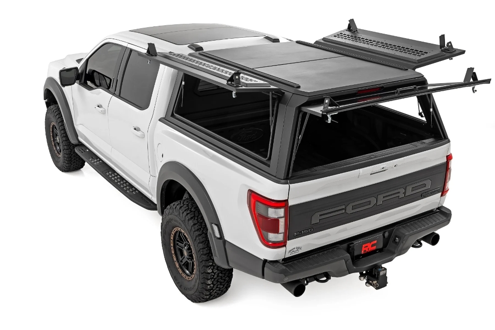Rough Country Rough Country - Truck Bed Cap - Modular - 5'7 in. Bed - Ford F-150 2WD/4WD (2021-2025) – RCR73400